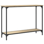 Konsollbord Sonoma Eik 101X30,5X75 Cm Konstruert Tre