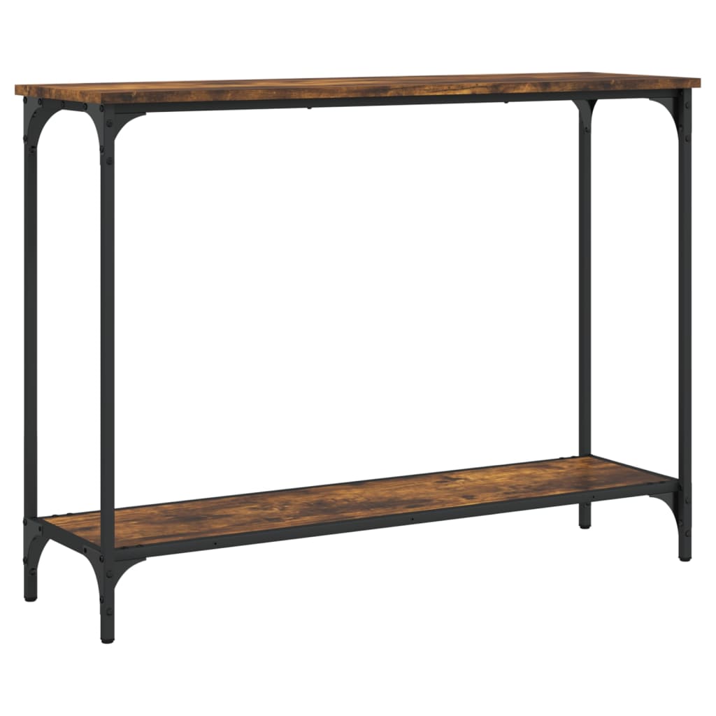 Konsollbord Røkt Eik 101X30,5X75 Cm Konstruert Tre