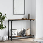 Konsollbord Røkt Eik 101X30,5X75 Cm Konstruert Tre