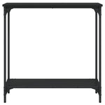 Konsollbord Svart 75X30,5X75 Cm Konstruert Tre