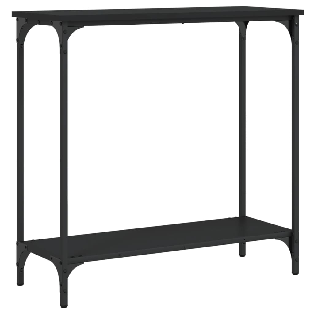 Konsollbord Svart 75X30,5X75 Cm Konstruert Tre