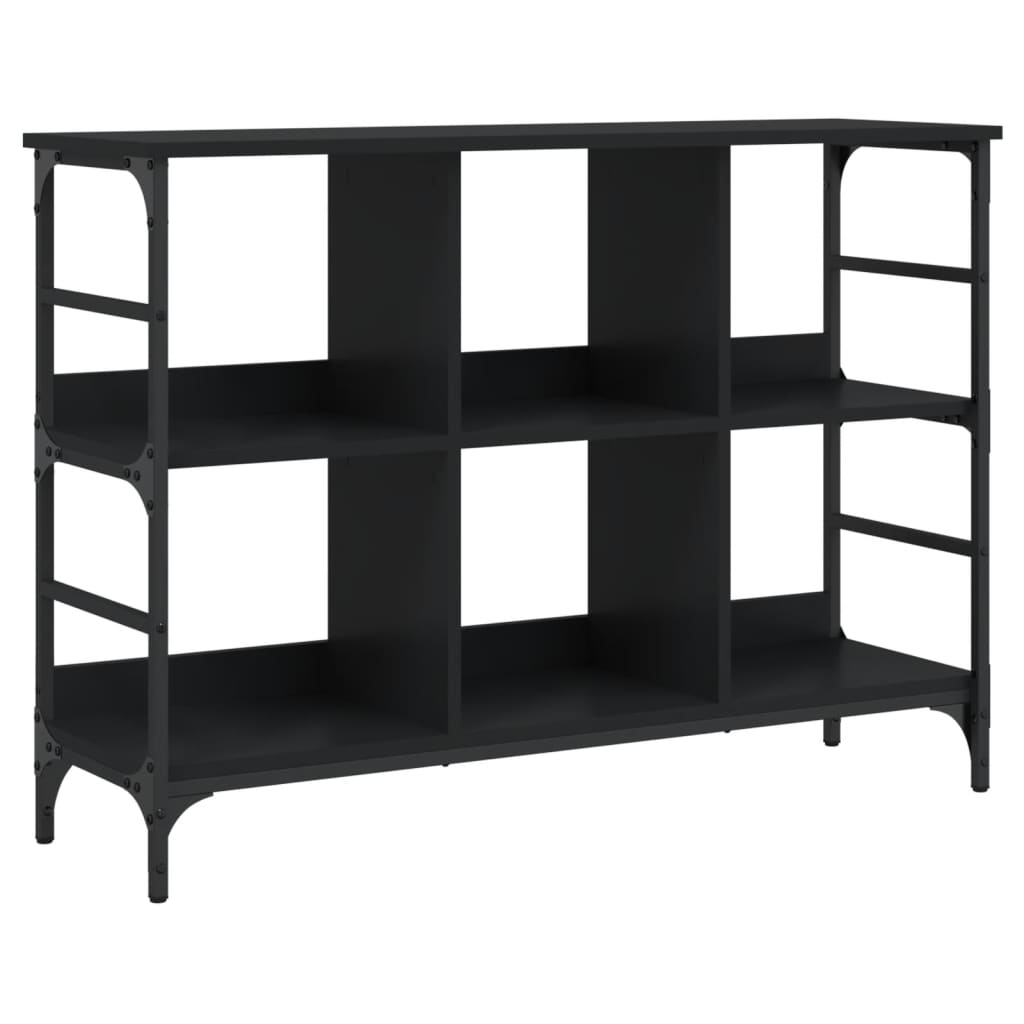 Skjenk Svart Eik 102X32X73,5 Cm Konstruert Tre
