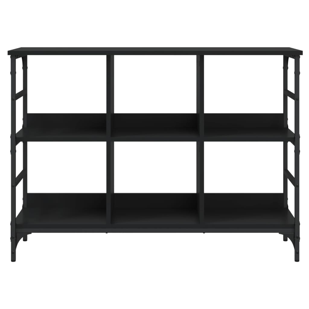 Skjenk Svart Eik 102X32X73,5 Cm Konstruert Tre