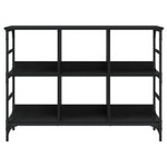 Skjenk Svart Eik 102X32X73,5 Cm Konstruert Tre