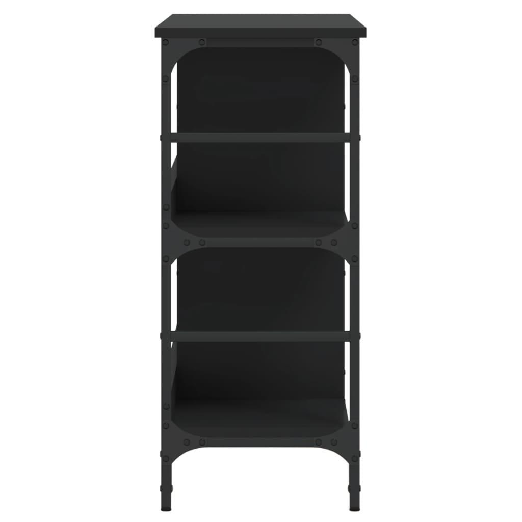 Skjenk Svart Eik 102X32X73,5 Cm Konstruert Tre