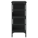 Skjenk Svart Eik 102X32X73,5 Cm Konstruert Tre