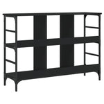 Skjenk Svart Eik 102X32X73,5 Cm Konstruert Tre