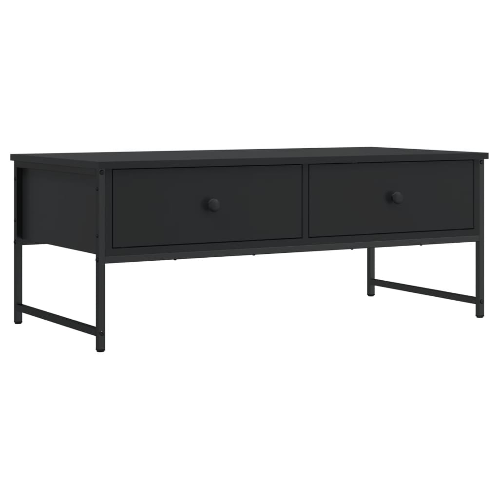 Salongbord Svart 101X49X39,5 Cm Konstruert Tre