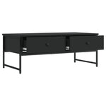 Salongbord Svart 101X49X39,5 Cm Konstruert Tre