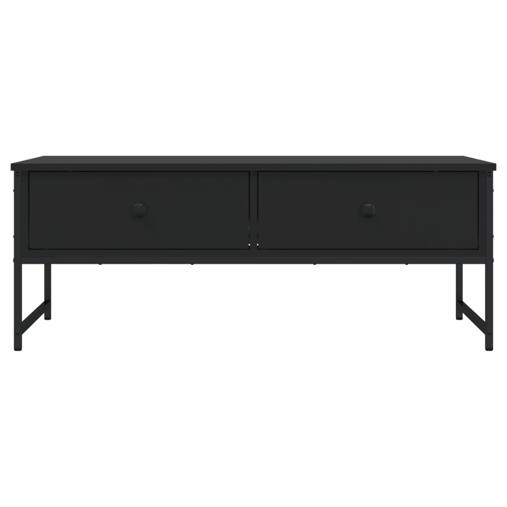 Salongbord Svart 101X49X39,5 Cm Konstruert Tre