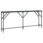 Konsollbord Svart 180X23X75 Cm Konstruert Tre