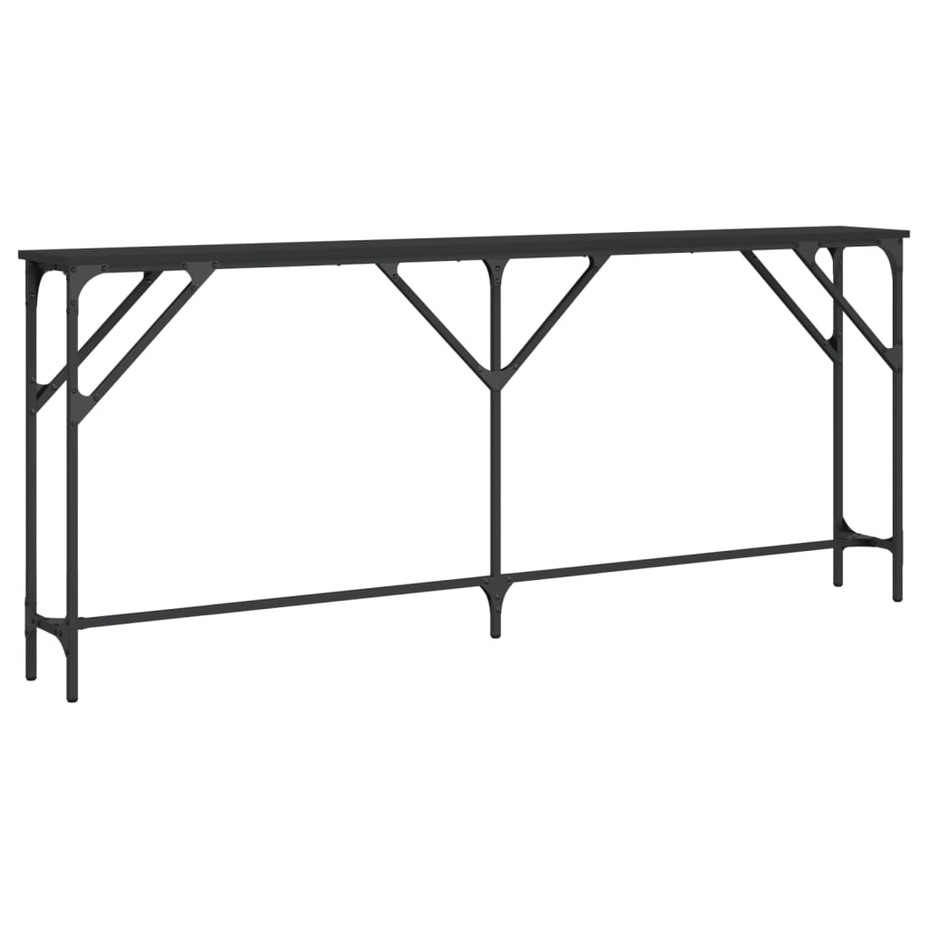 Konsollbord Svart 180X23X75 Cm Konstruert Tre