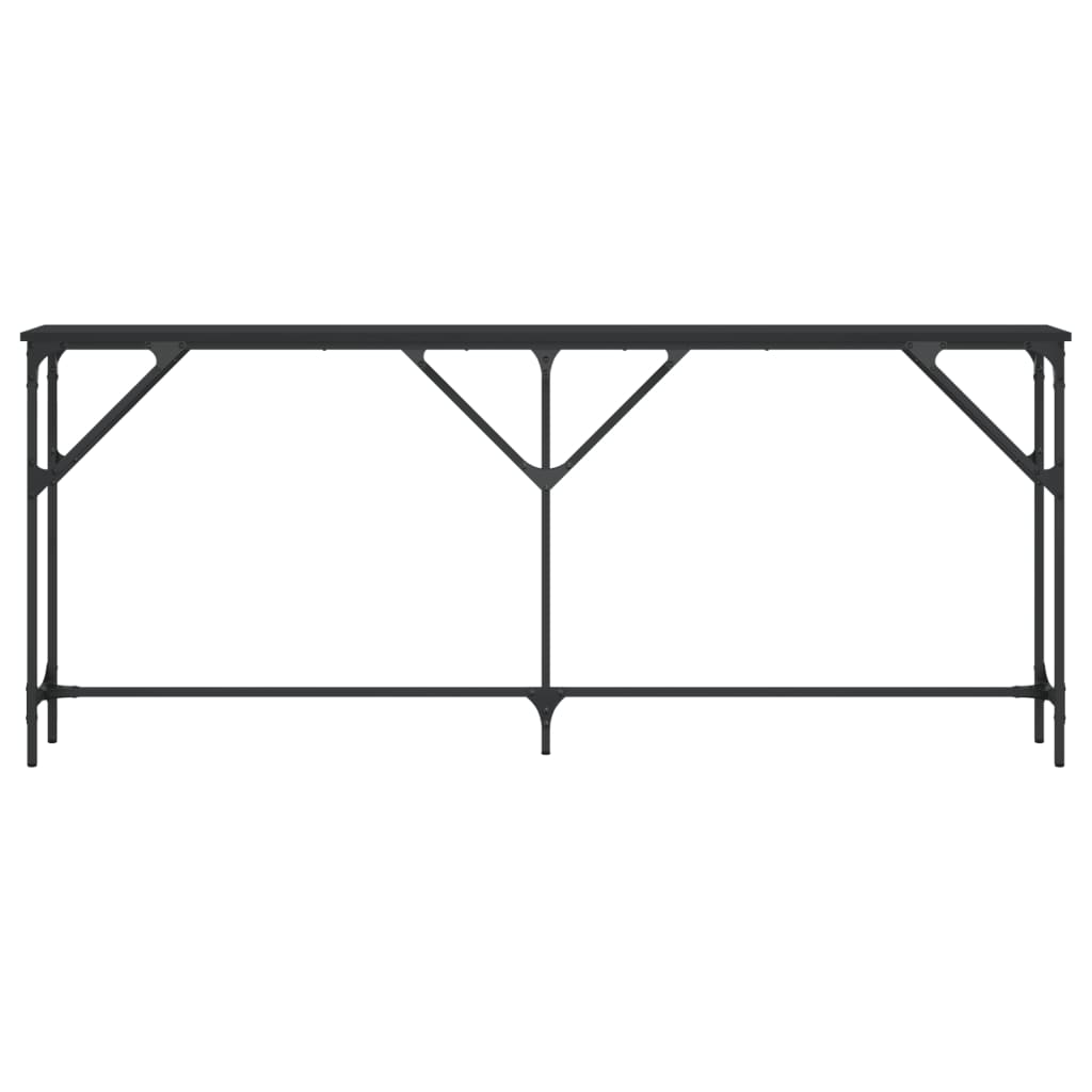 Konsollbord Svart 180X23X75 Cm Konstruert Tre