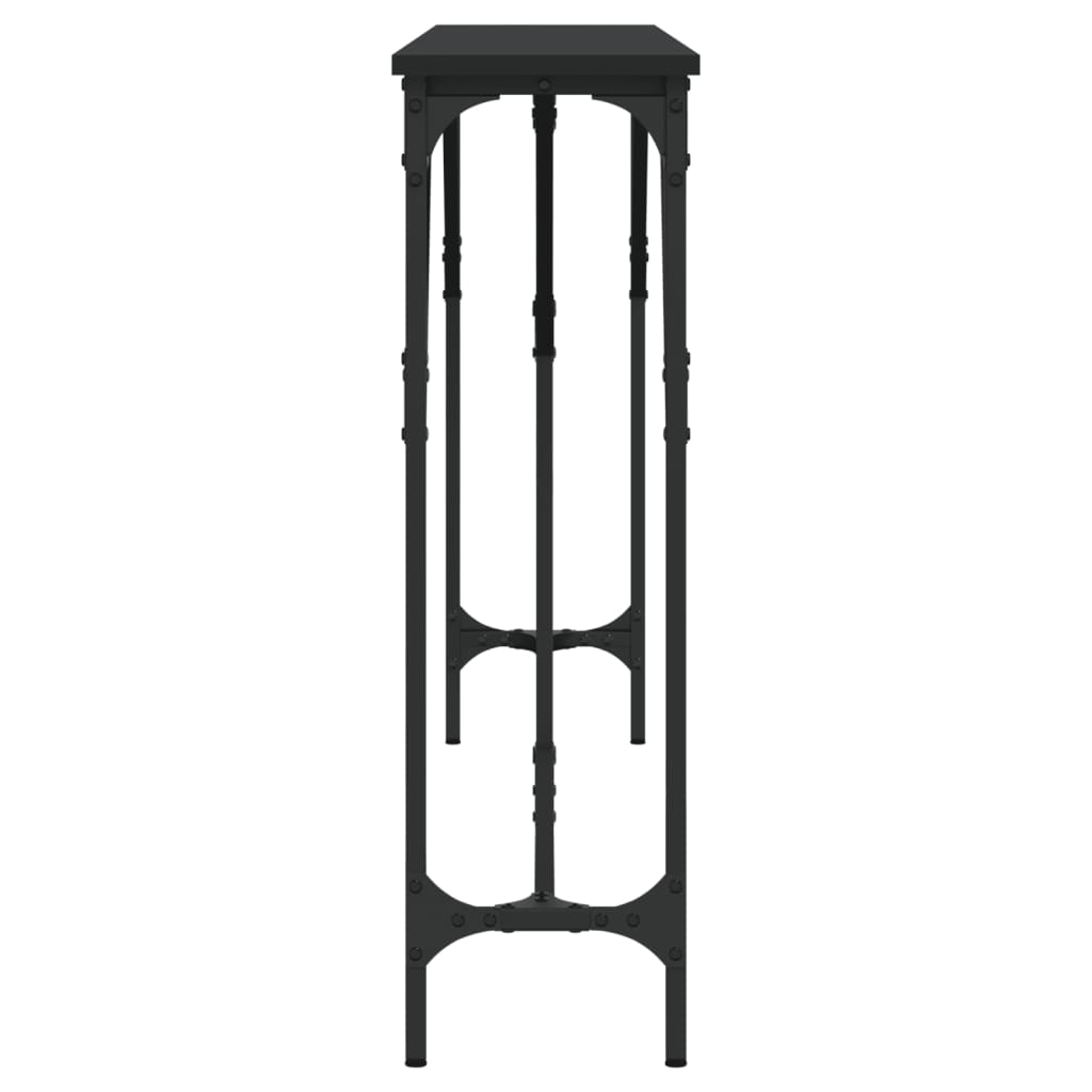 Konsollbord Svart 180X23X75 Cm Konstruert Tre
