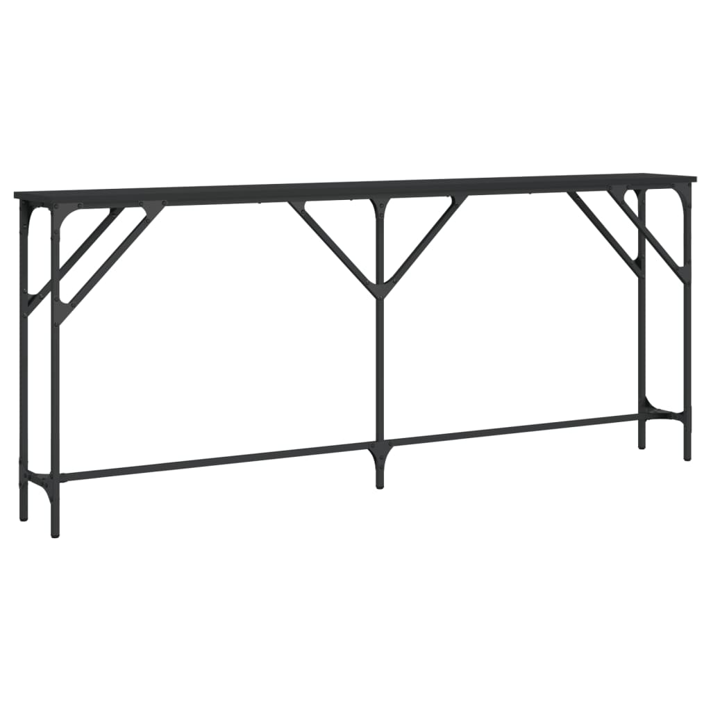 Konsollbord Svart 180X23X75 Cm Konstruert Tre