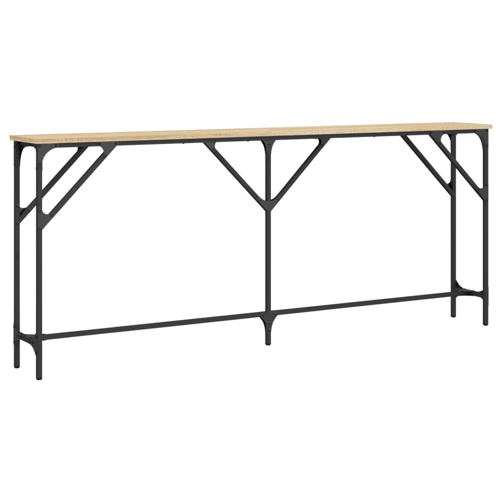 Konsollbord Sonoma Eik 180X23X75 Cm Konstruert Tre