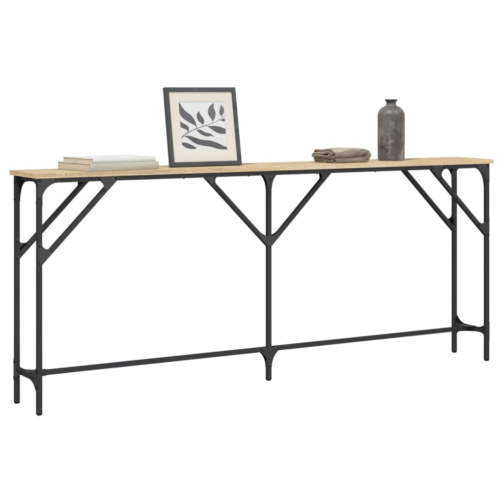 Konsollbord Sonoma Eik 180X23X75 Cm Konstruert Tre