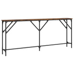 Konsollbord Røkt Eik 180X23X75 Cm Konstruert Tre
