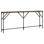 Konsollbord Røkt Eik 180X23X75 Cm Konstruert Tre