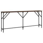 Konsollbord Brun Eik 180X23X75 Cm Konstruert Tre