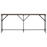 Konsollbord Brun Eik 180X23X75 Cm Konstruert Tre