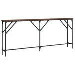 Konsollbord Brun Eik 180X23X75 Cm Konstruert Tre