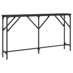 Konsollbord Svart 140X23X75 Cm Konstruert Tre
