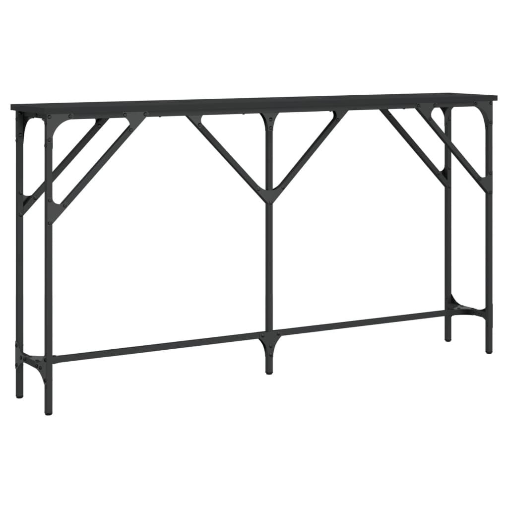 Konsollbord Svart 140X23X75 Cm Konstruert Tre