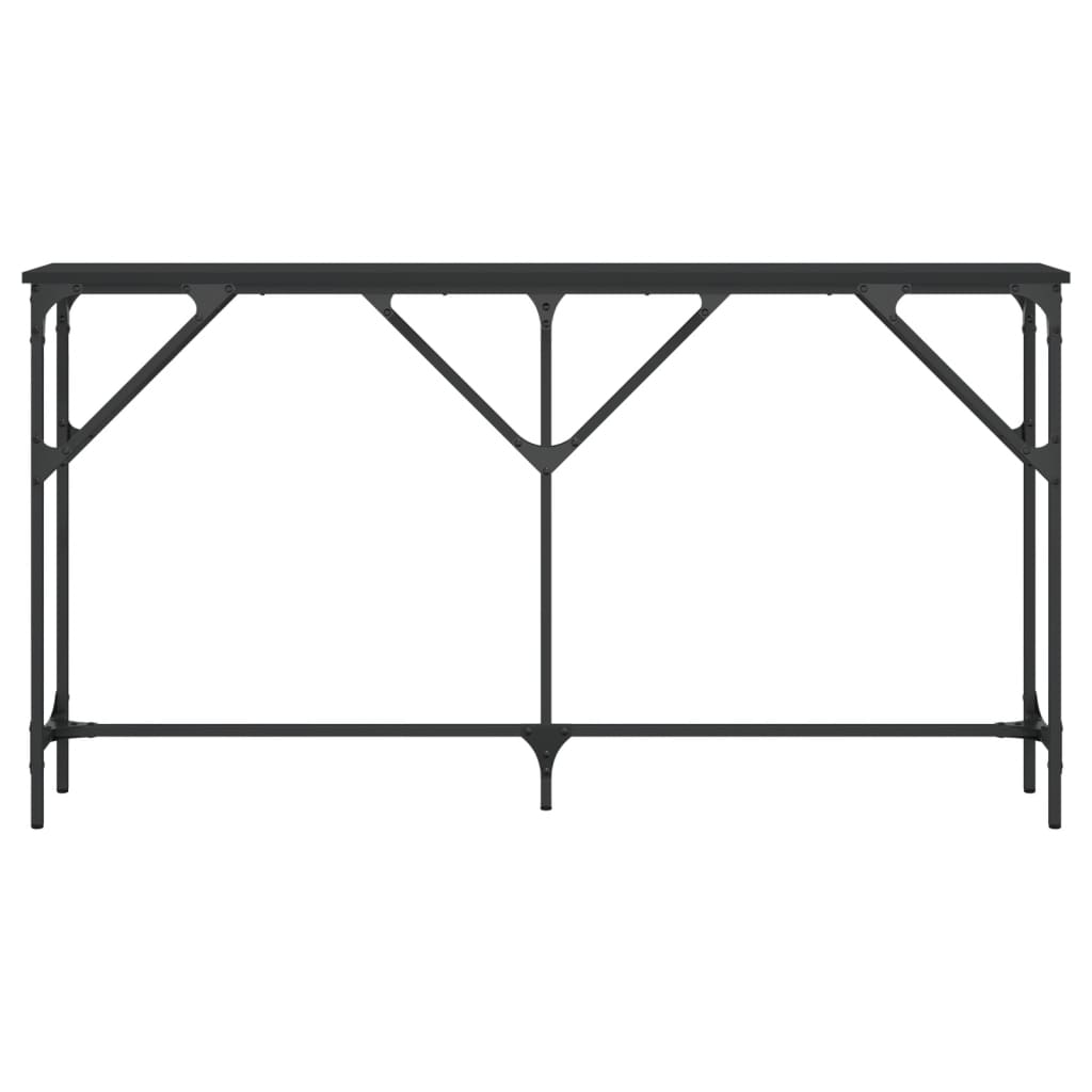 Konsollbord Svart 140X23X75 Cm Konstruert Tre