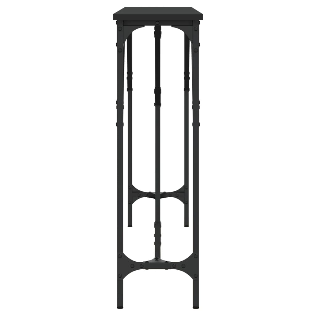 Konsollbord Svart 140X23X75 Cm Konstruert Tre