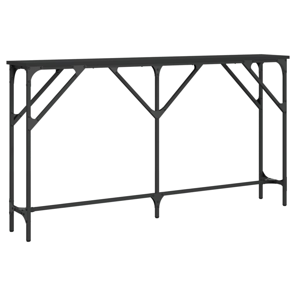 Konsollbord Svart 140X23X75 Cm Konstruert Tre