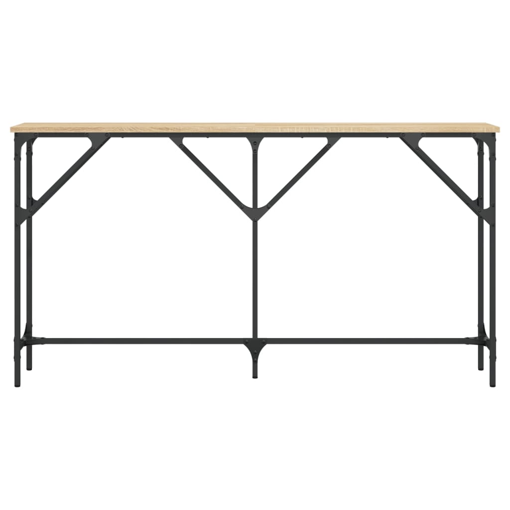 Konsollbord Sonoma Eik 140X23X75 Cm Konstruert Tre