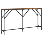 Konsollbord Røkt Eik 140X23X75 Cm Konstruert Tre