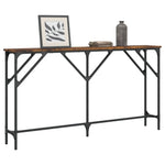 Konsollbord Røkt Eik 140X23X75 Cm Konstruert Tre