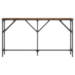 Konsollbord Røkt Eik 140X23X75 Cm Konstruert Tre