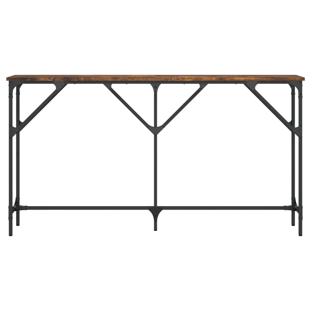 Konsollbord Røkt Eik 140X23X75 Cm Konstruert Tre