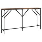 Konsollbord Røkt Eik 140X23X75 Cm Konstruert Tre