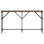 Konsollbord Brun Eik 140X23X75 Cm Konstruert Tre