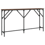 Konsollbord Brun Eik 140X23X75 Cm Konstruert Tre