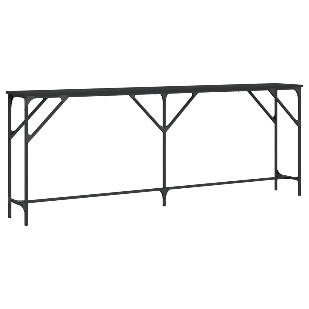 Konsollbord Svart 200X29X75 Cm Konstruert Tre