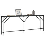 Konsollbord Svart 200X29X75 Cm Konstruert Tre