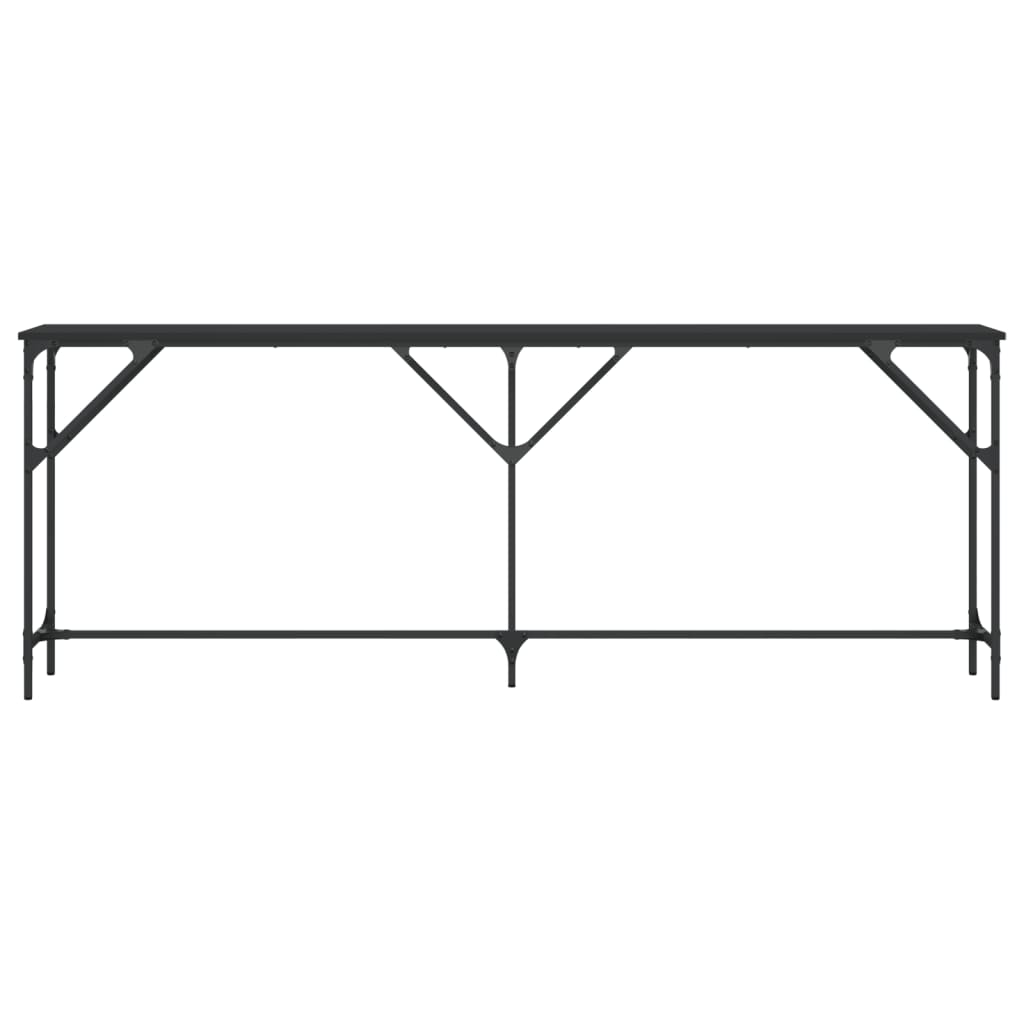 Konsollbord Svart 200X29X75 Cm Konstruert Tre