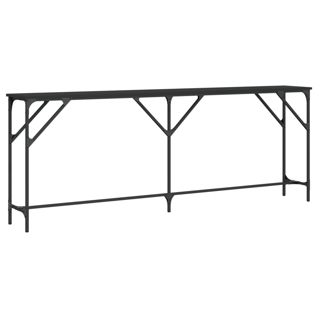 Konsollbord Svart 200X29X75 Cm Konstruert Tre