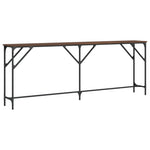 Konsollbord Brun Eik 200X29X75 Cm Konstruert Tre