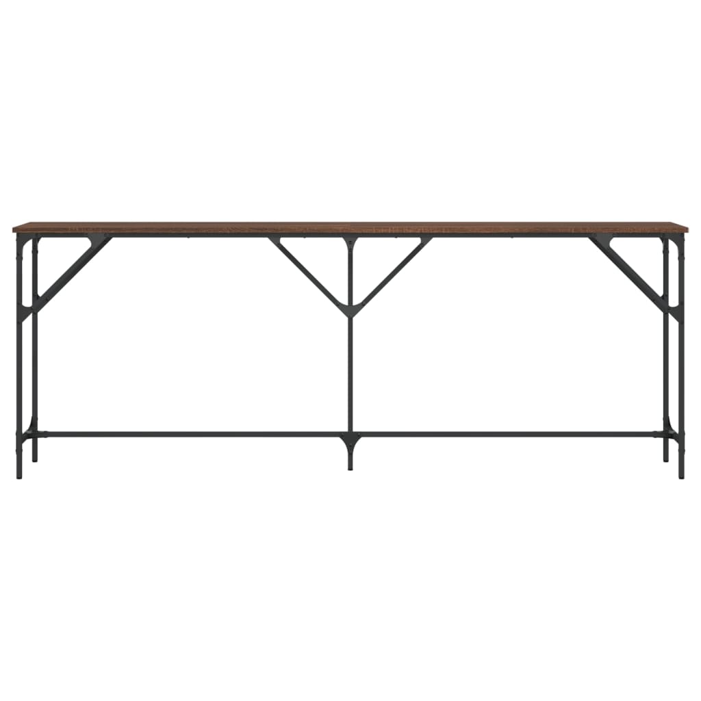 Konsollbord Brun Eik 200X29X75 Cm Konstruert Tre