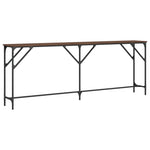 Konsollbord Brun Eik 200X29X75 Cm Konstruert Tre