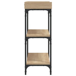 Konsollbord Med Hyller Sonoma Eik 100X30X80 Cm