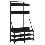 Klesstativ Med Skooppbevaring Svart 100X40X184 Cm