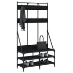 Klesstativ Med Skooppbevaring Svart 100X40X184 Cm