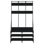 Klesstativ Med Skooppbevaring Svart 100X40X184 Cm